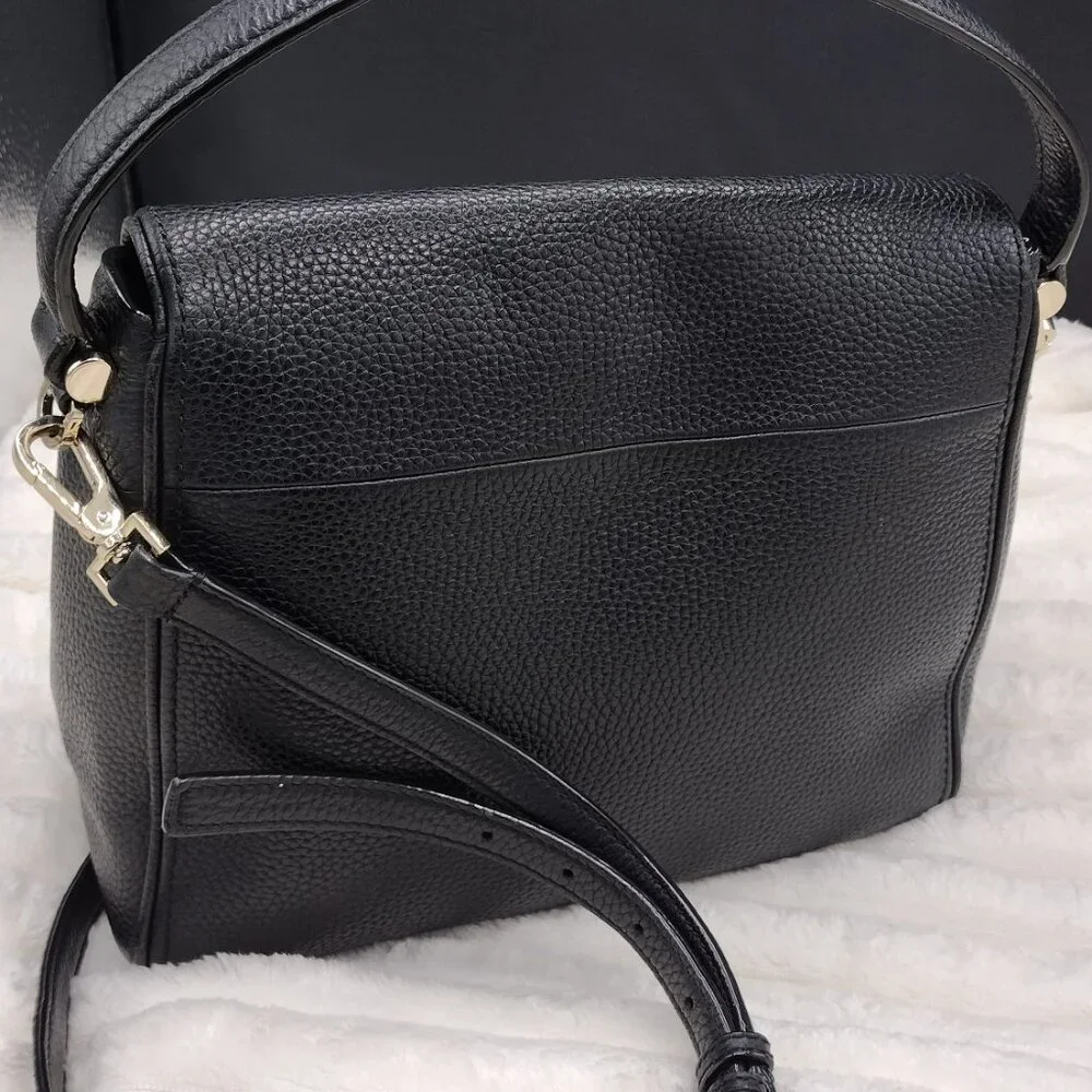 Kate Spade New York Miri Chester Street Black Pebbled Leather Crossbody Shoulder - Picture 3 of 11
